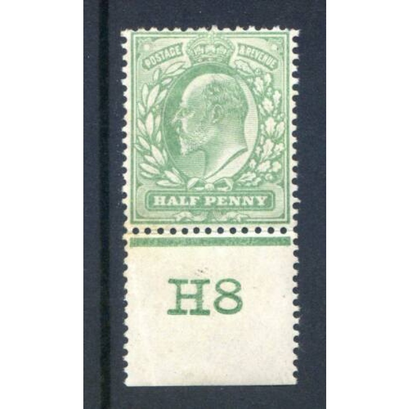 KEV11 1 2d Pale Yellowish Green H8(P) Mounted Mint Control Single