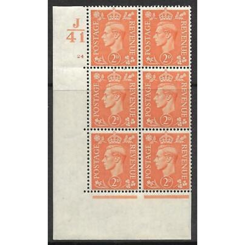 2d Pale Orange J41 24 No Dot perf 5(E I) UNMOUNTED MINT