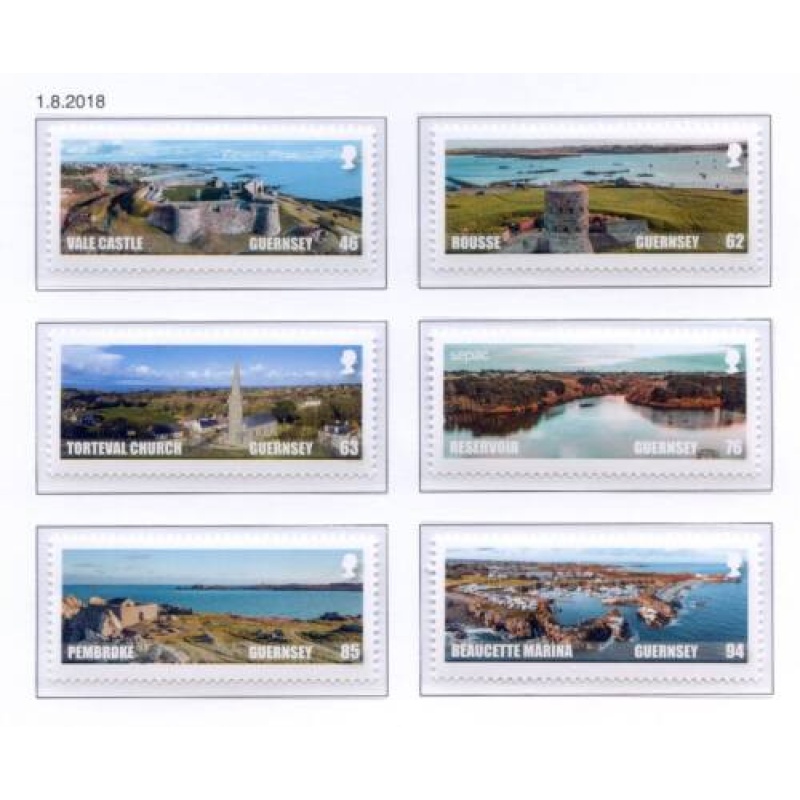 Guernsey 2018 Views Set SG1734 1739 Unmounted Mint