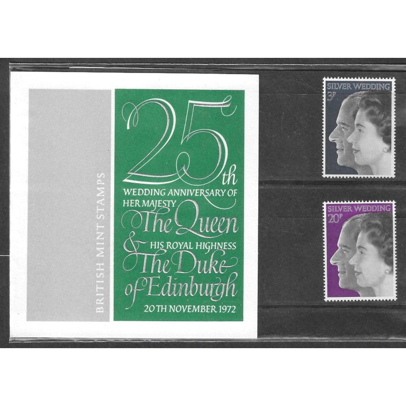 1972 25th wedding anniv of queen  Presentation pack UNMOUNTED MINT