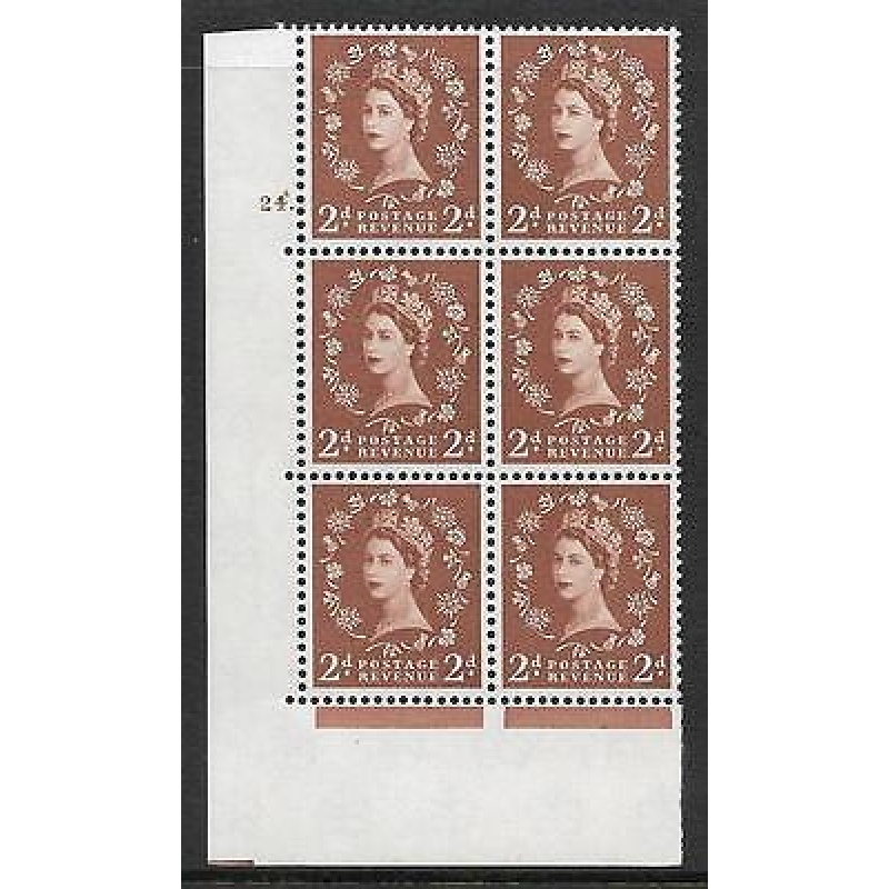 2d Wilding Multi Crown on Cream Cyl 24 Dot perf A(E I) UNMOUNTED MINT