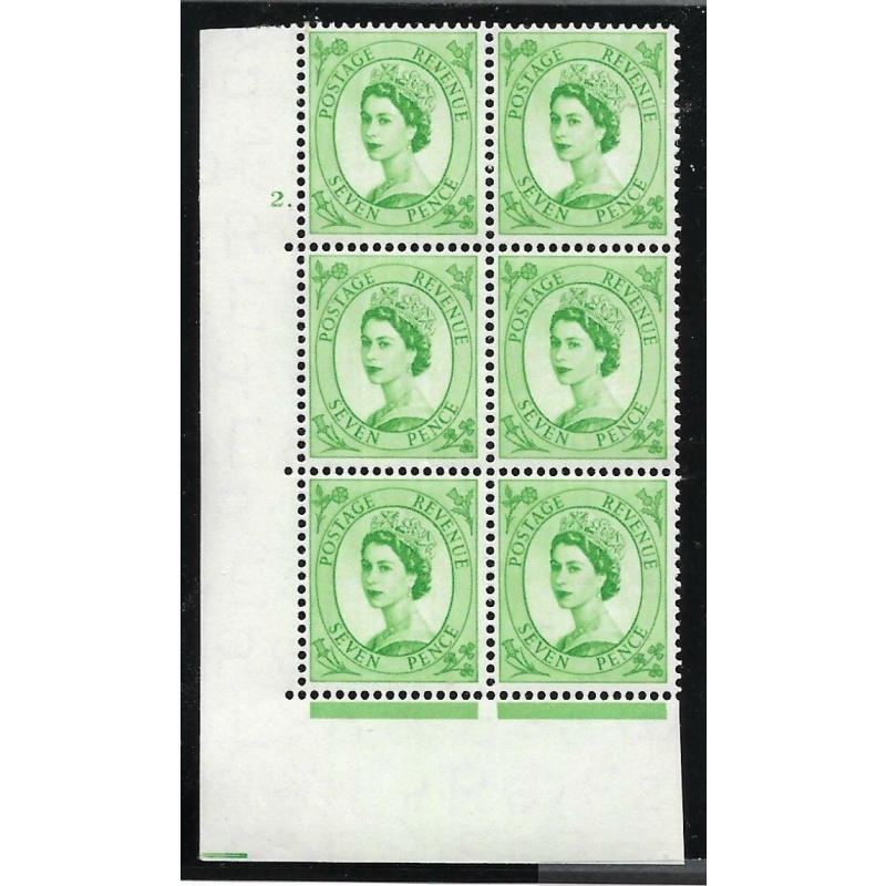 7d Wilding Edward Crown cylinder 2 Dot perf type A(E I) UNMOUNTED MINT MNH