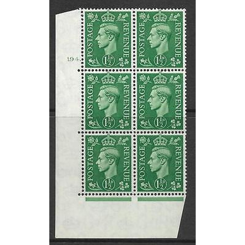 1d Green Colour Change Cylinder 194 Dot perf 5(E I) UNMOUNTED MINT MNH