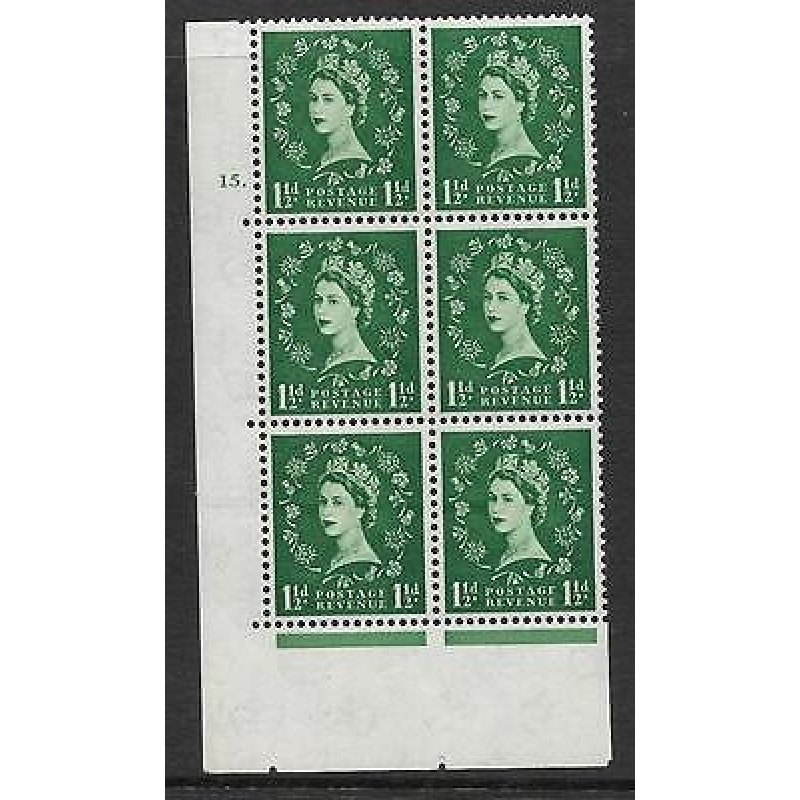 1d Wilding Multi Crown on Cream Cyl 15 Dot perf A(E I) UNMOUNTED MINT