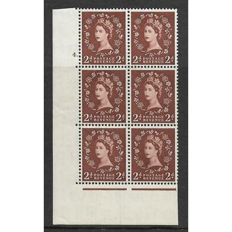 2d Wilding Tudor Wmk Cylinder 4 Dot perf type A(E I) UNMOUNTED MINT MNH