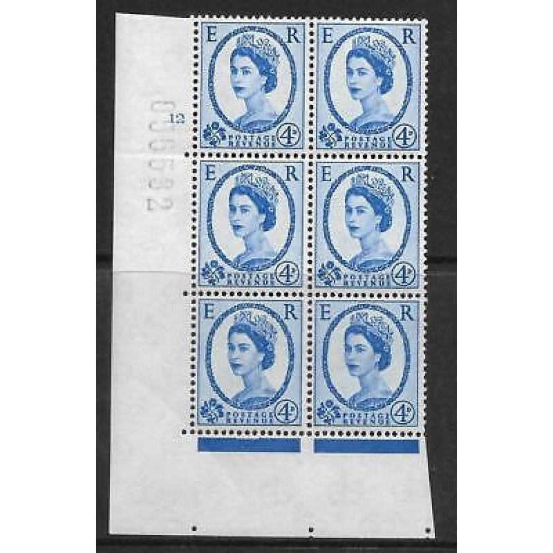 4d Wilding Multi Crown on White Cyl 12 No Dot perf A(E I) UNMOUNTED MINT