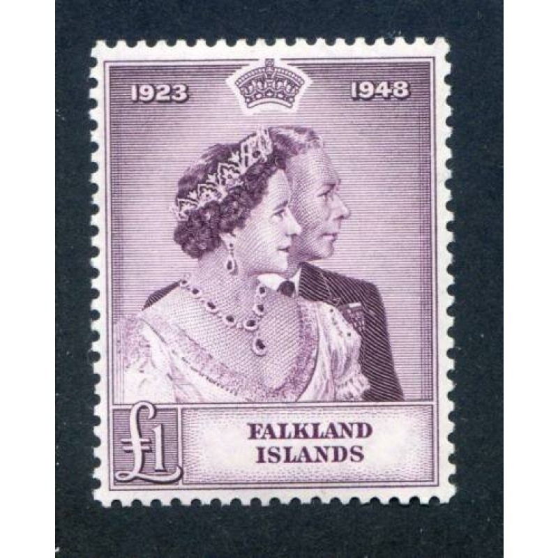 Falkland Islands 1948 Silver Wedding SG167 Unmounted Mint