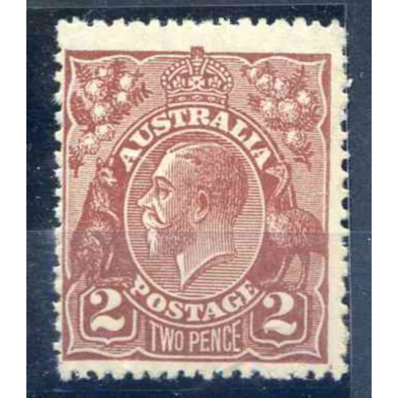 Australia 2d Red Brown SG78 Unmounted Mint