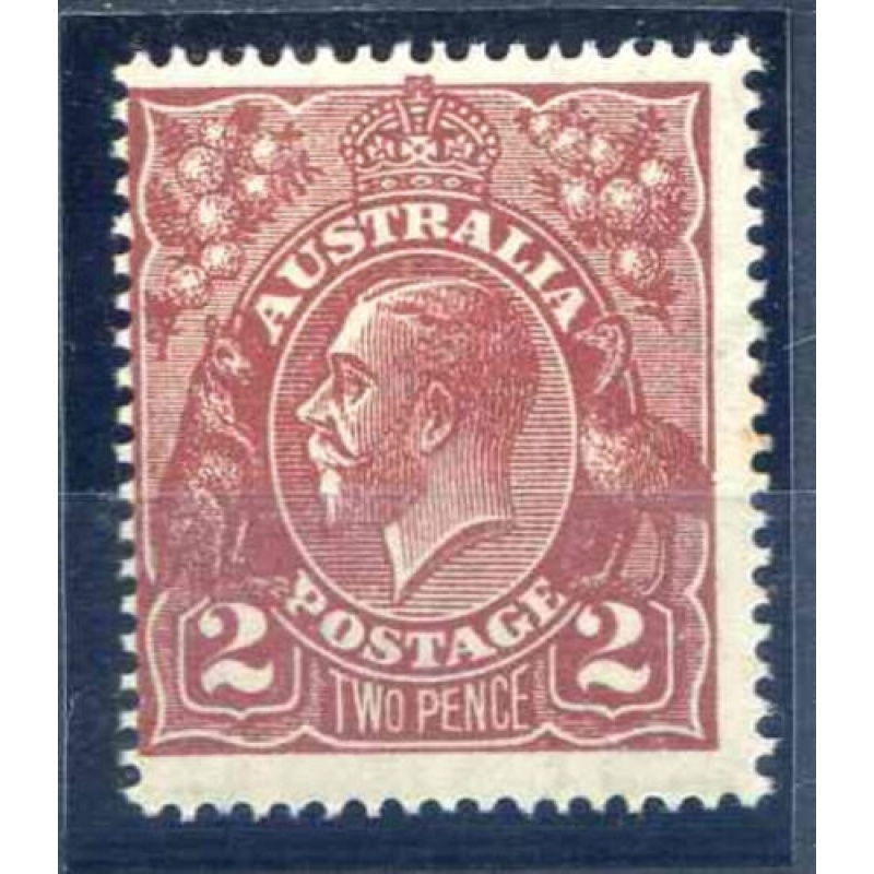 Australia 2d Bright Red Brown SG78a Unmounted Mint