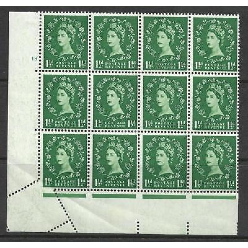 Sg 542 1d Wilding Edward Crown variety - Superb misperf UNMOUNTED MINT