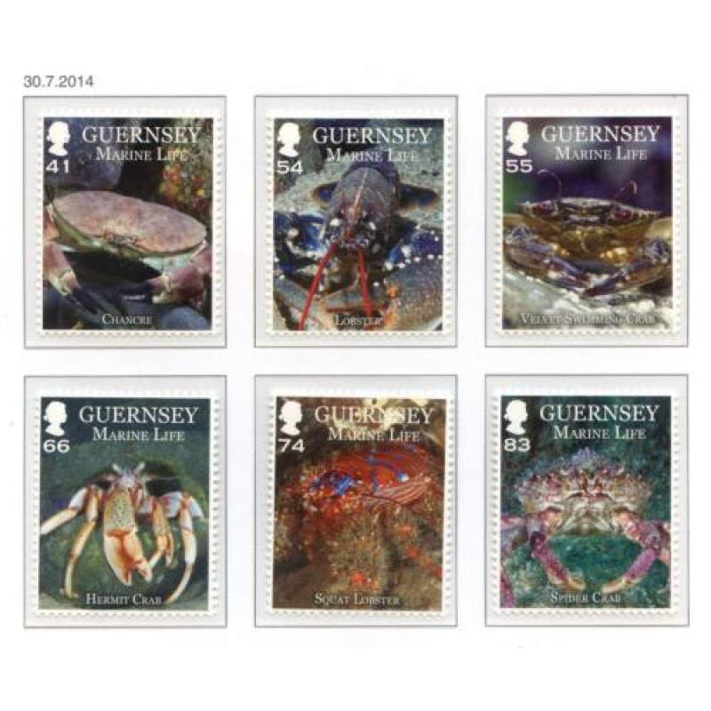 Guernsey 2014 Marine Life SG1518 1523 Unmounted Mint