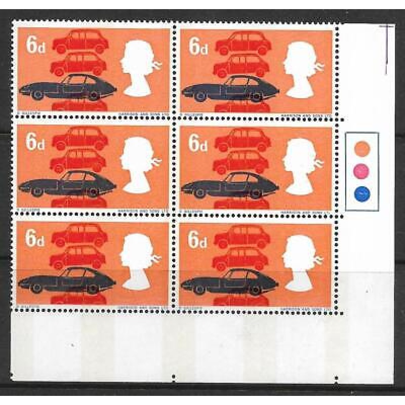 Sg 702pa+b 1966 Technology 6d (Phos) - Listed Flaw - Broken D in LTD + NB - MNH