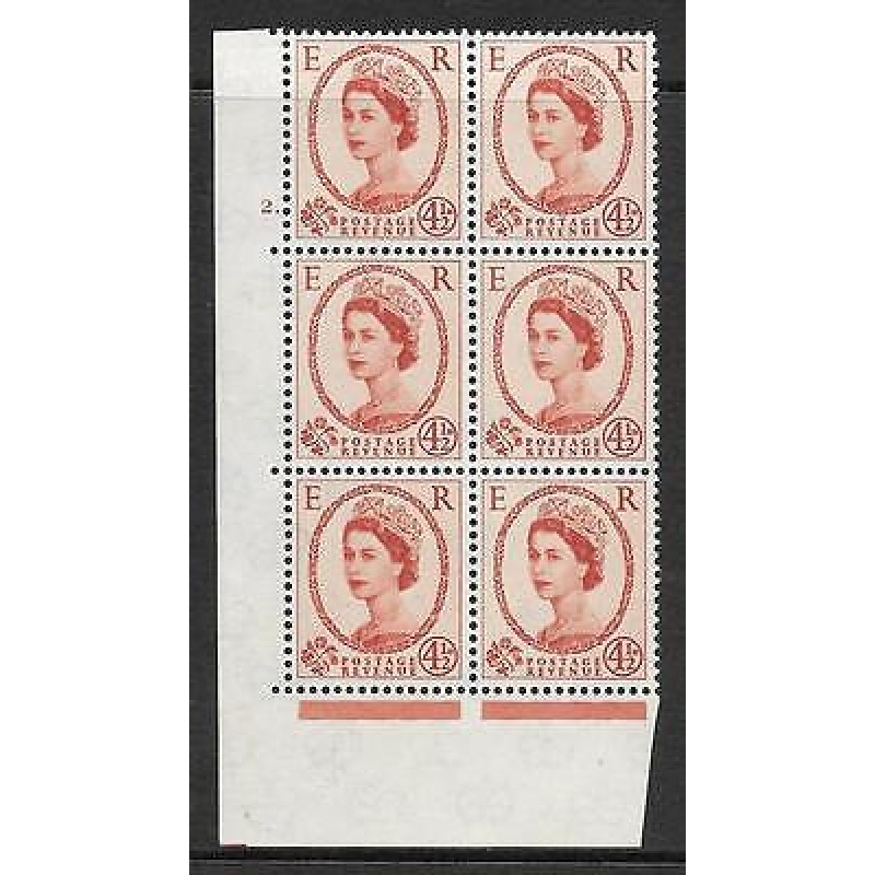 4d Wilding Multi Crown on Cream Cyl 2 Dot perf A(E I) UNMOUNTED MINT