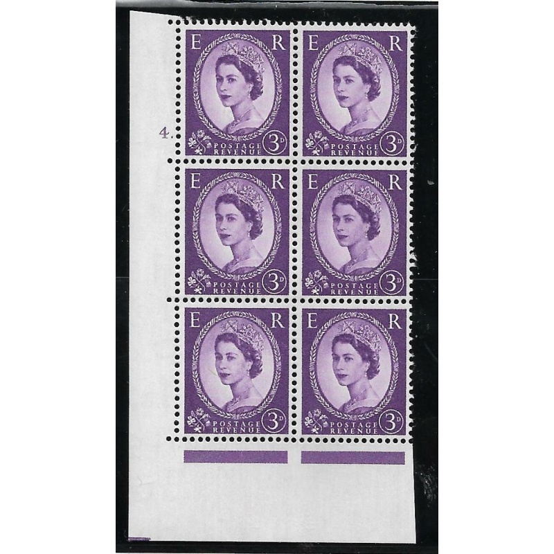 3d Wilding Edward Crown cyl 4 Dot perf type A(E I) UNMOUNTED MINT