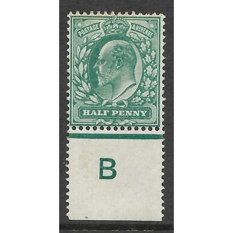 Sg 216 d Blue-Green Control B perf De La Rue MOUNTED MINT MM