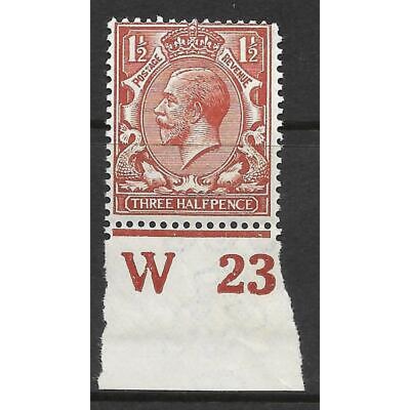 N18(13) 1d Chestnut Royal Cypher control W23 imperf UNMOUNTED MINT