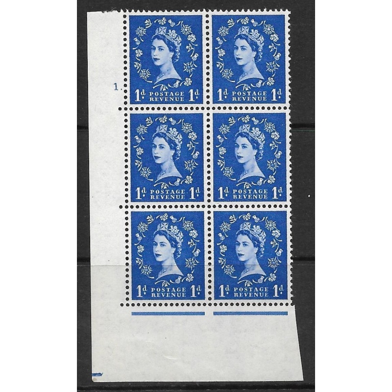 1d Wilding Edward Crown cylinder 1 Dot perf type A(E I) UNMOUNTED MINT MNH