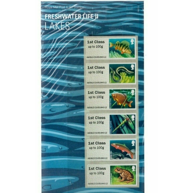 2013 PG12 Post  go Freshwater life II(2) pack UNMOUNTED MINT