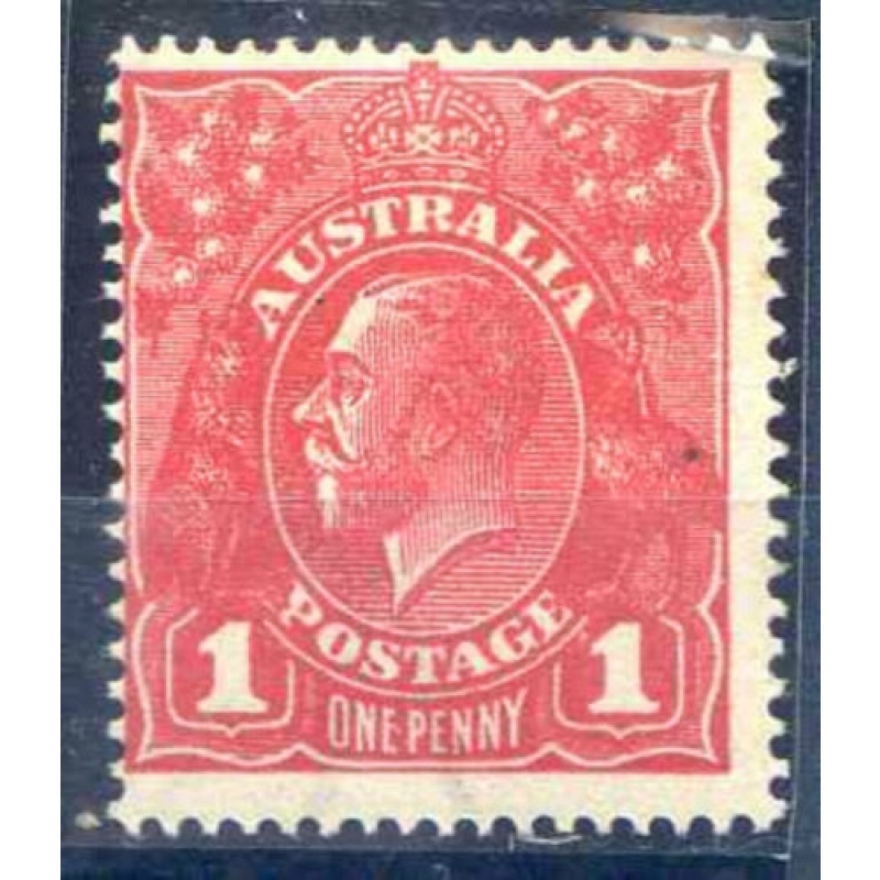 Australia 1d Carmine Red SG21 Unmounted Mint