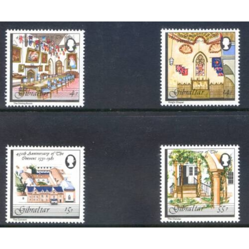 1981 Gibraltar Convent Set SG446 449 Unmounted Mint