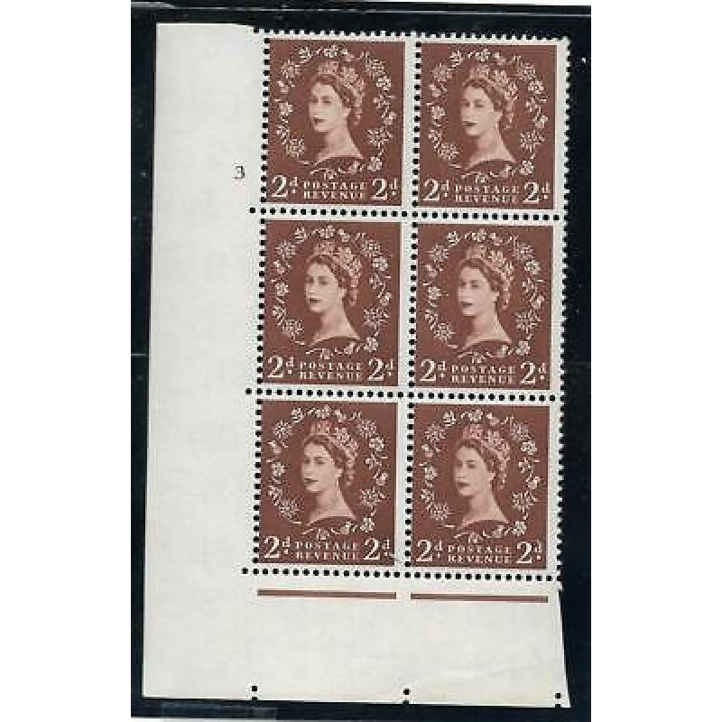 2d Wilding Tudor Wmk Cylinder 3 No Dot perf type A(E I) UNMOUNTED MINT MNH