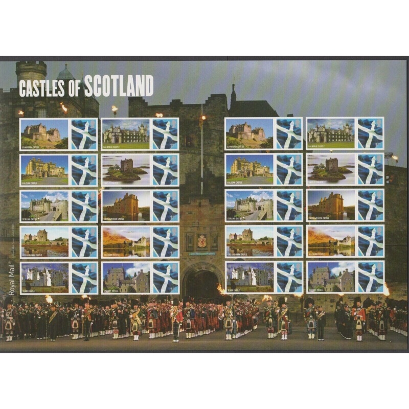 LS68 GB 2009 Castles Of Scotland Smiler sheet UNMOUNTED MINT