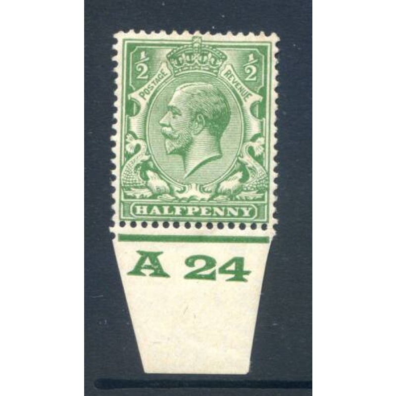 KGV 1 1 2d Red Brown A24(I) Control Single mounted Mint