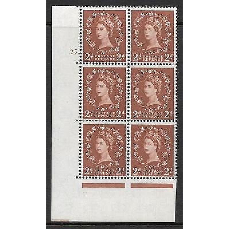 2d Wilding Multi Crown on Cream Cyl 25 Dot perf A(E I) UNMOUNTED MINT MNH