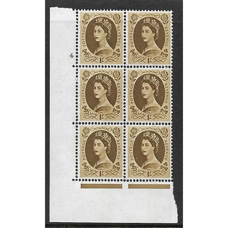 1 - Wilding Multi Crown on White Cyl 4 No Dot perf A(E I) UNMOUNTED MINT