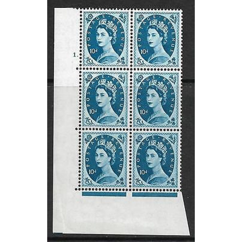 10d Wilding Edward Wmk Cylinder 1 Dot perf type A(E I) UNMOUNTED MINT MNH