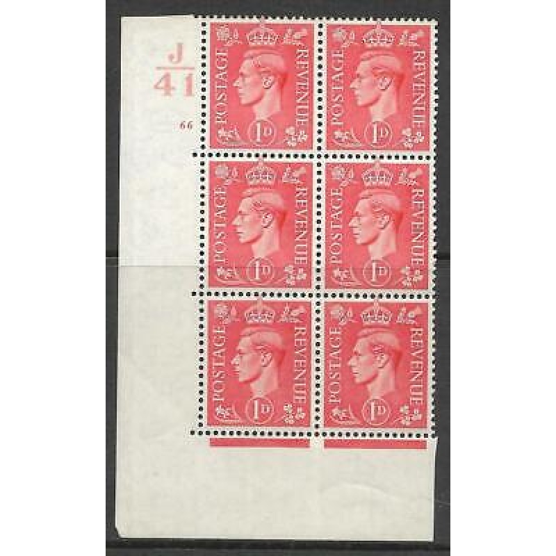 1d Pale scarlet J41 66 No Dot perf 5(E I) UNMOUNTED MINT