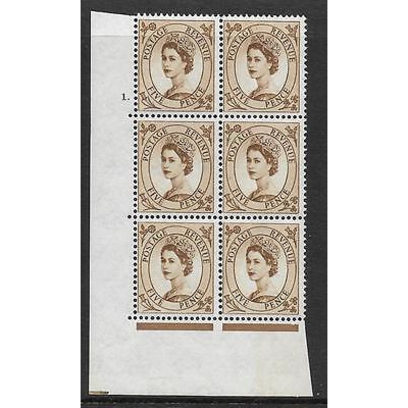 5d Wilding Multi Crown on White Cyl 1 Dot perf A(E I) UNMOUNTED MINT