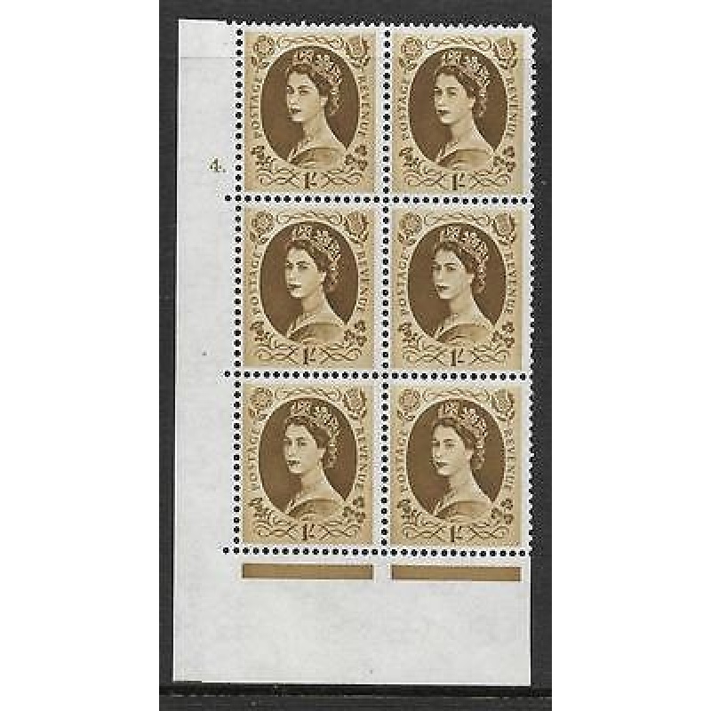 1 - Wilding Multi Crown on White Cyl 4 Dot perf A(E I) UNMOUNTED MINT