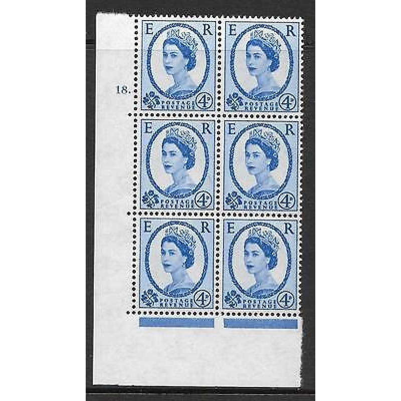 4d Wilding Multi Crown on White Cyl 18 Dot perf A(E I) UNMOUNTED MINT