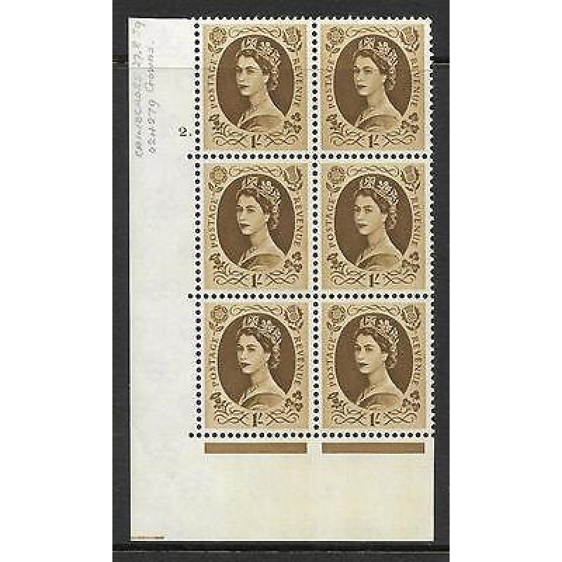 1 - Wilding Multi Crown on Cream Cyl 2 Dot perf A(E I) UNMOUNTED MINT