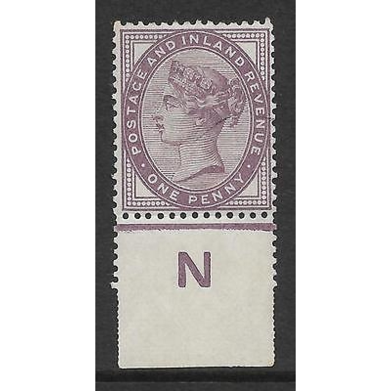 1d lilac control N perf single with jubilee line UNMOUNTED MINT