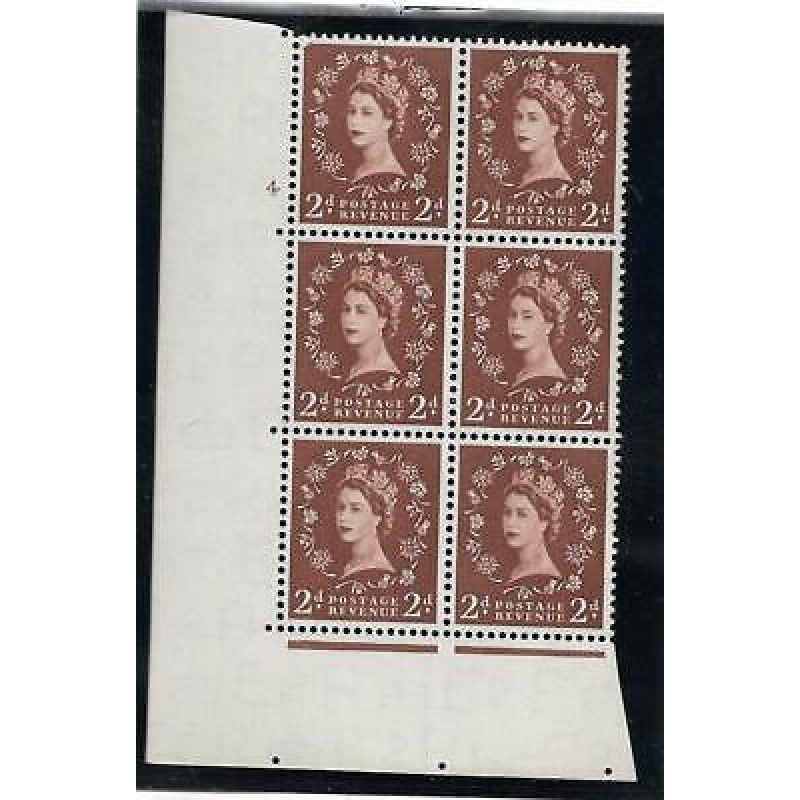 2d Wilding Tudor Wmk Cylinder 4 No Dot perf type A(E I) UNMOUNTED MINT MNH