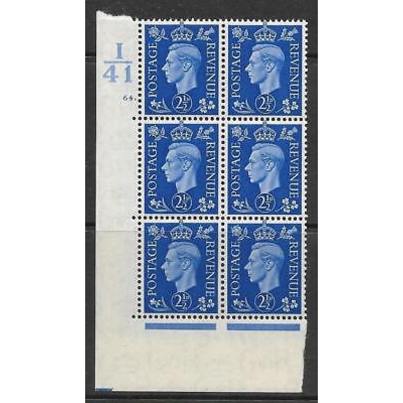 2d Blue Dark colours I41 64 Dot perf 5(E I) UNMOUNTED MINT