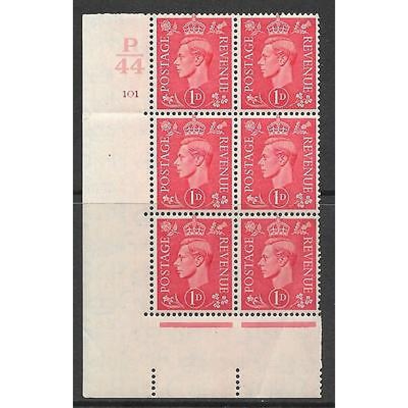 1d Pale scarlet P44 101 No Dot perf 5(E I) UNMOUNTED MINT MNH