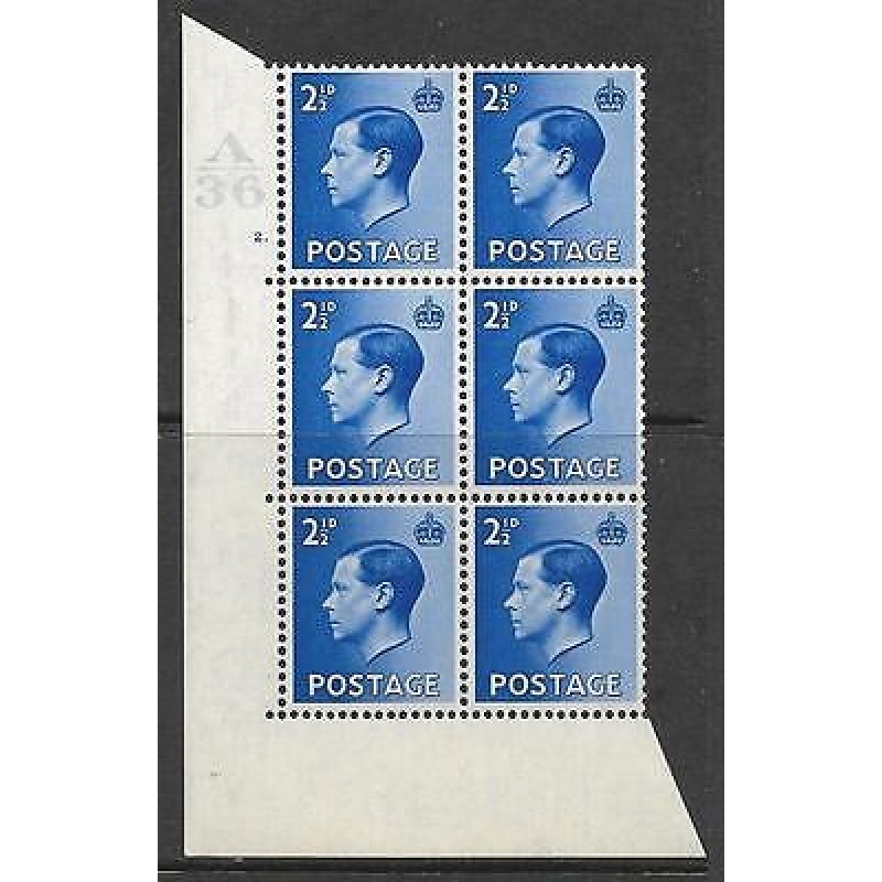 2d A 36 Cylinder Block - 2 Dot UNMOUNTED MINT MNH