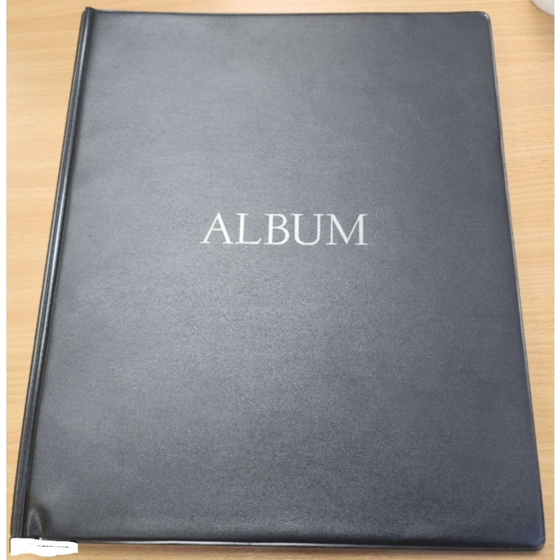 Black album 4 rings with 30 x 7 slot pages(Double sided)