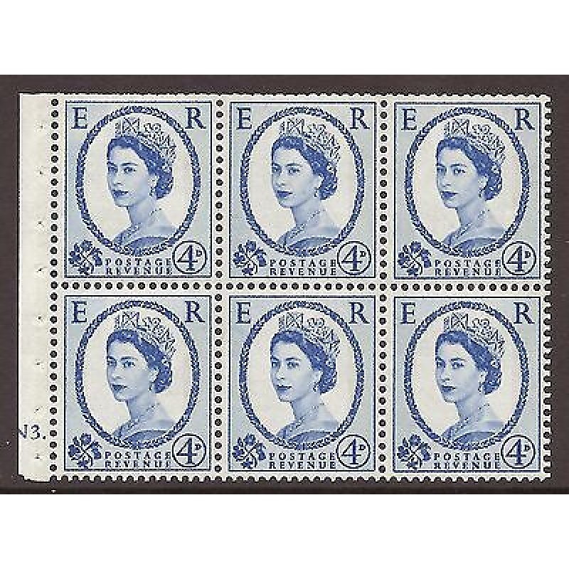 SB109 Wilding booklet pane Violet phos 8mm cylinder N3 Dot UNMOUNTED MNT MNH