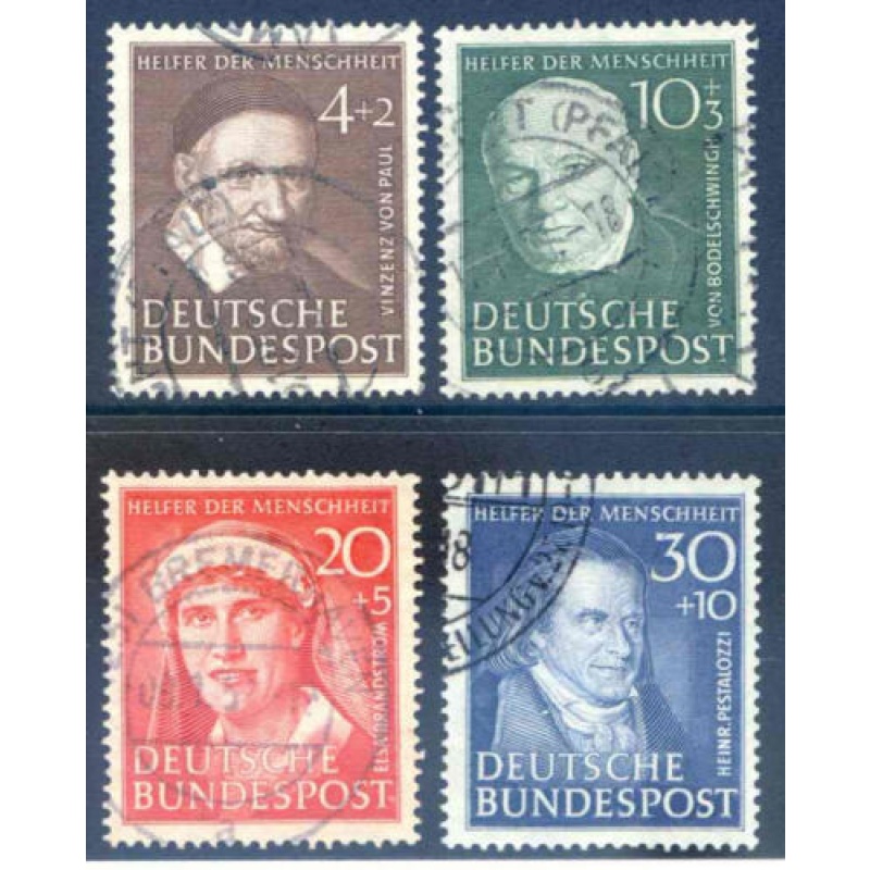 Germany 1951 set SG1069 1072 Fine Used