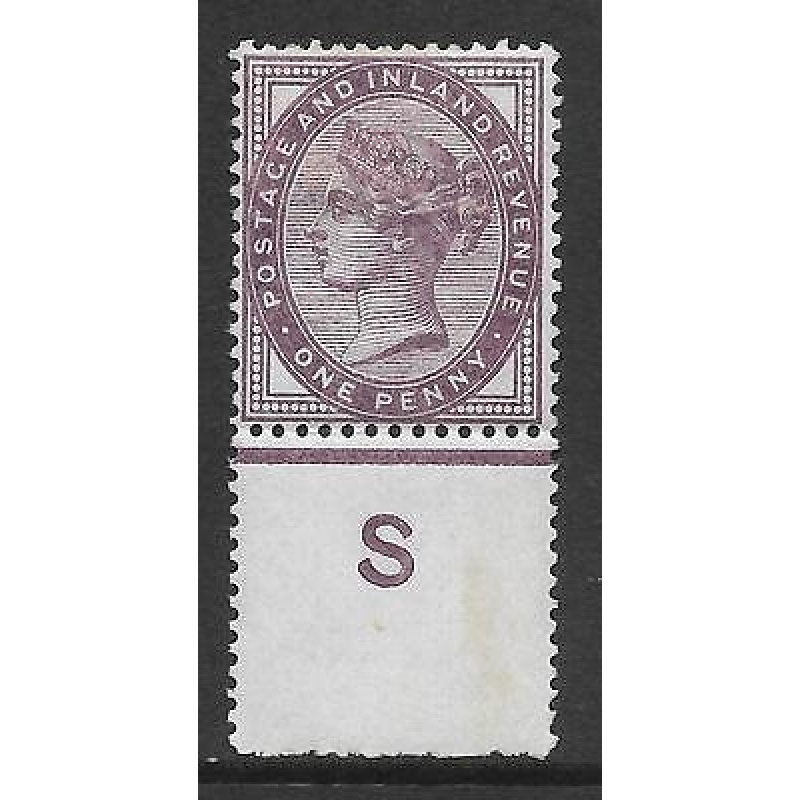 1d lilac control S perf single with jubilee line MOUNTED MINT