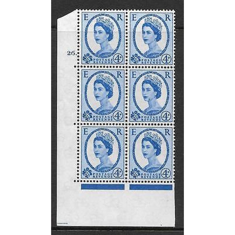 4d Wilding Multi Crown on White Cyl 26 Dot perf A(E I) UNMOUNTED MINT