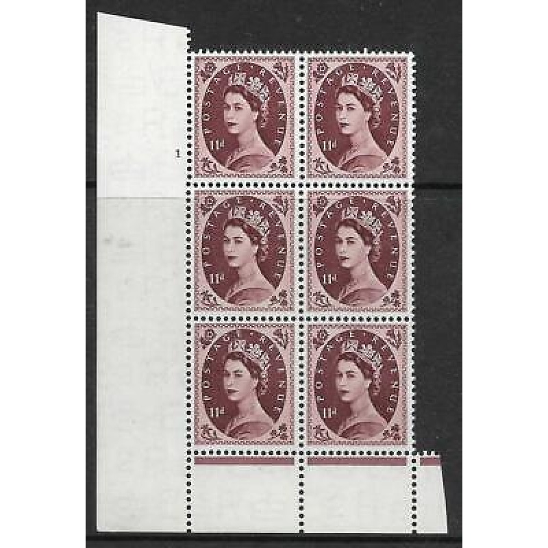 11d Wilding Tudor Wmk Cylinder 1 No Dot perf type B(I P) UNMOUNTED MINT