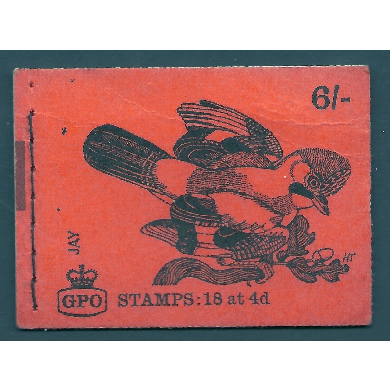 Sg QP47 6 - Jay bird with GPO cypher Booklet with all panes UNMOUNTED MINT MNH