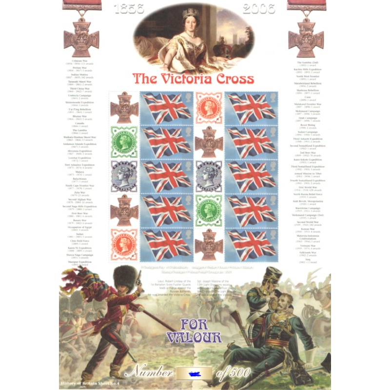 BC-80 History of Britain 4 2006 Victoria Cross no.252 sheet U M