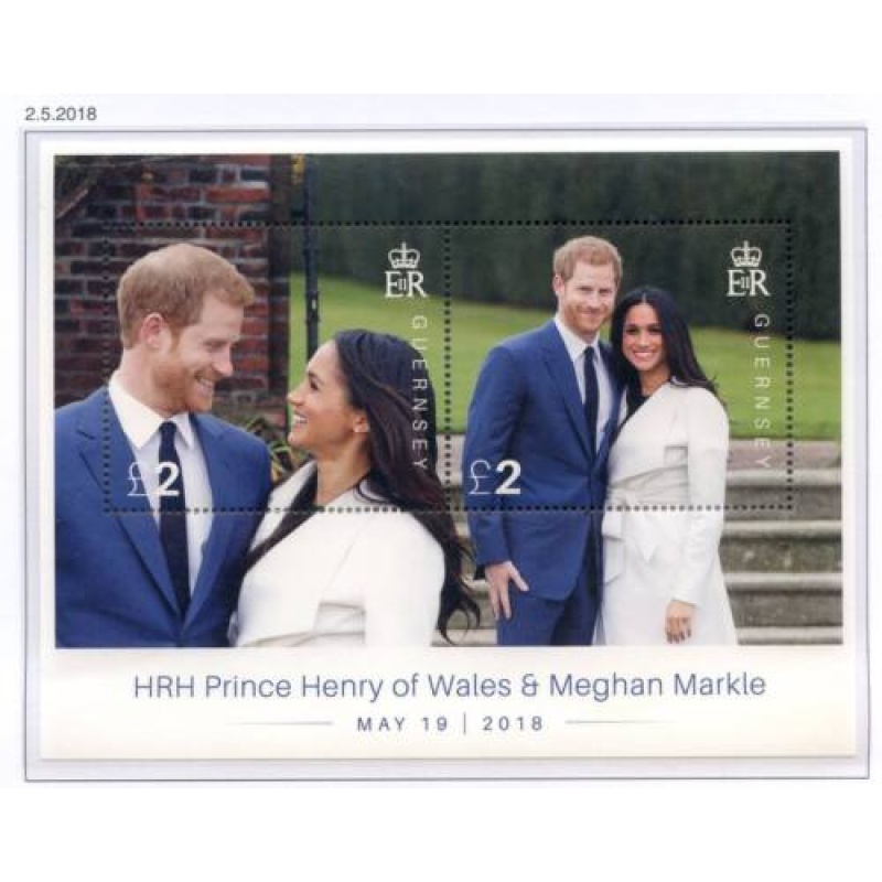 Guernsey 2018 Royal Wedding Mini Sheet SG1733 Unmounted Mint