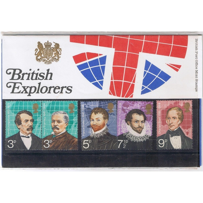 1973 British Explorers Presentation pack UNMOUNTED MINT